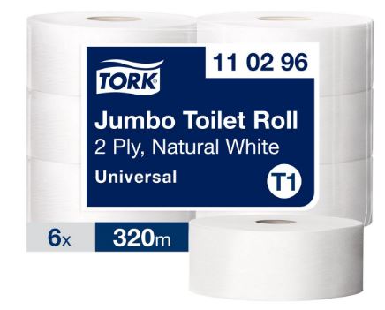 Toalettpapper TORK Uni T1 2-lags