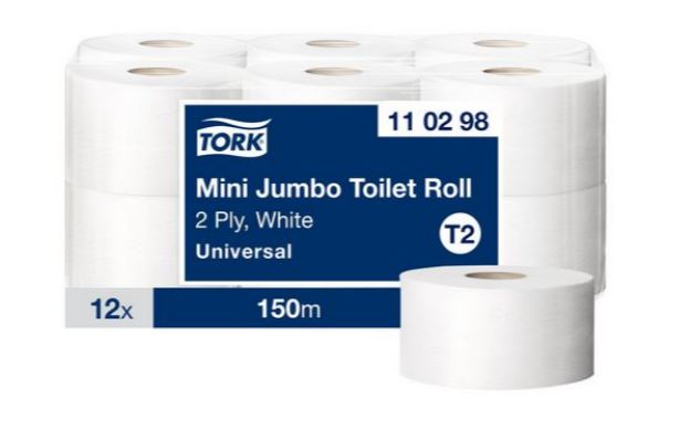 Toalettpapper TORK Uni T2 2-lags