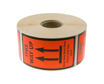 Varningsetikett THIS WAY UP 1000/rl