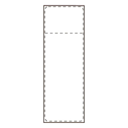 Transportetikett Thermo m. kvittodel 105x251mm falsade 2000st/krt